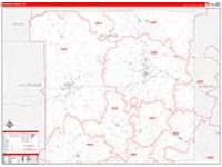 Monroe, Wi Carrier Route Wall Map