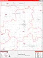 Montgomery, Ks Carrier Route Wall Map
