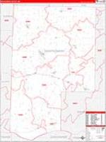 Montgomery, Mo Carrier Route Wall Map