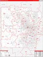 Montgomery, Oh Carrier Route Wall Map