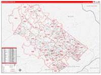 Montgomery, Pa Carrier Route Wall Map