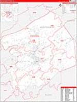 Montgomery, Va Carrier Route Wall Map