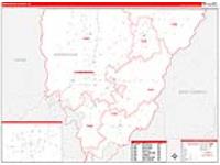 Morehouse Parish (), La Carrier Route Wall Map