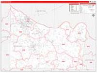 Morgan, Al Carrier Route Wall Map