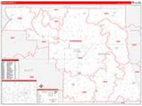 Morgan, Il Carrier Route Wall Map