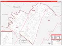 Morgan, Wv Carrier Route Wall Map