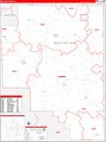 Moultrie, Il Carrier Route Wall Map