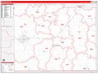Mower, Mn Carrier Route Wall Map
