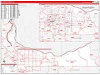 Multnomah, Or Carrier Route Wall Map