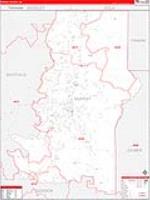 Murray, Ga Carrier Route Wall Map