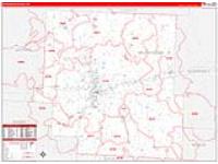 Muskingum, Oh Carrier Route Wall Map