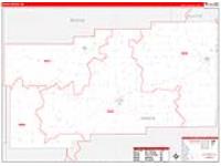 Nance, Ne Carrier Route Wall Map