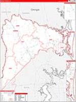 Nassau, Fl Carrier Route Wall Map