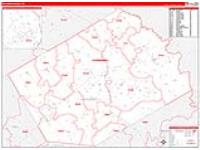 Navarro, Tx Carrier Route Wall Map