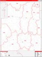 Nelson, Nd Carrier Route Wall Map