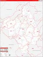 Nelson, Va Carrier Route Wall Map