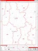 Nemaha, Ks Carrier Route Wall Map