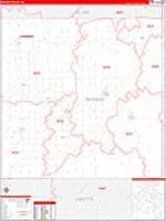 Neosho, Ks Carrier Route Wall Map