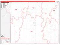 Ness, Ks Carrier Route Wall Map
