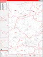 Newaygo, Mi Carrier Route Wall Map