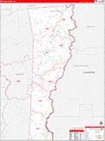 Newton, Tx Carrier Route Wall Map