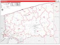 Niagara, Ny Carrier Route Wall Map