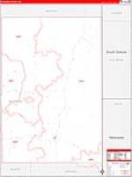 Niobrara, Wy Carrier Route Wall Map
