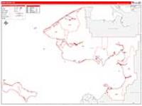 Nome Borough (), Ak Carrier Route Wall Map
