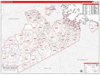 Norfolk, Ma Carrier Route Wall Map