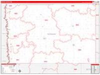 Norman, Mn Carrier Route Wall Map