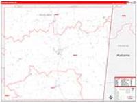 Noxubee, Ms Carrier Route Wall Map