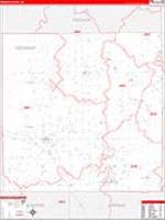 Ogemaw, Mi Carrier Route Wall Map