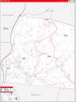 Ohio, Wv Carrier Route Wall Map