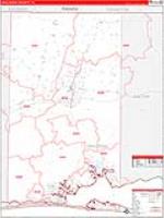 Okaloosa, Fl Carrier Route Wall Map