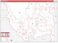 Okanogan, Wa Carrier Route Wall Map