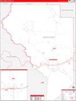 Okeechobee, Fl Carrier Route Wall Map