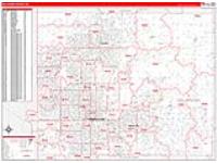 Oklahoma, Ok Carrier Route Wall Map