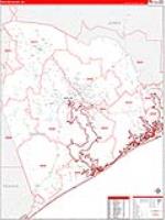 Onslow, Nc Carrier Route Wall Map