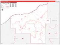 Ontonagon, Mi Carrier Route Wall Map