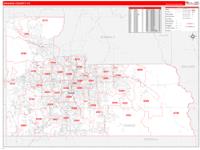 Orange County FL Zip Code Wall Map Basic Style By MarketMAPS MapSales