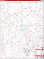 Orange, Nc Carrier Route Wall Map