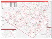 Orange, Ny Carrier Route Wall Map