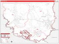 Orange, Tx Carrier Route Wall Map