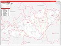 Orange, Va Carrier Route Wall Map