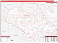 Orangeburg, Sc Carrier Route Wall Map