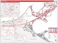 Orleans Parish (), La Carrier Route Wall Map