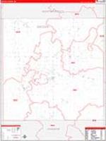 Oscoda, Mi Carrier Route Wall Map