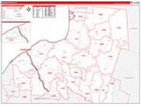 Oswego, Ny Carrier Route Wall Map