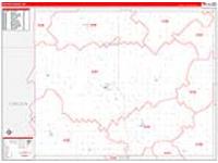 Ottawa, Ks Carrier Route Wall Map