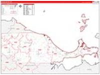 Ottawa, Oh Carrier Route Wall Map